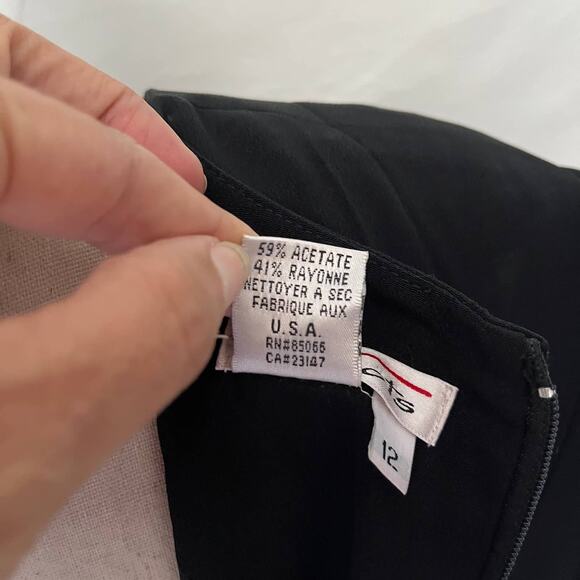 Vintage 80s Talbots Belted Dress Size 12 Preppy Minimalist Quiet Luxury USA - Picture 11 of 13